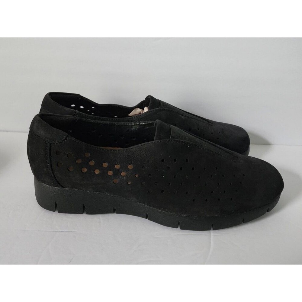 New Women’s Clarks Artisan Black Daelyn Summit Suede Leather Shoes Loafers Sz 10